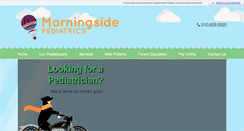 Desktop Screenshot of morningsidepediatrics.com