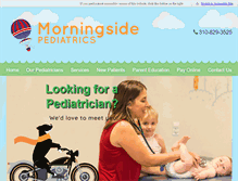 Tablet Screenshot of morningsidepediatrics.com